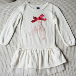 Baby Gap One-Piece Sweater Ballet Dress 18M-24M